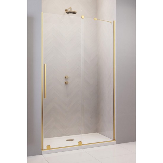 Душевая дверь Radaway Furo Gold DWJ 160R 160x200 стекло прозрачное, профиль золото (правая)