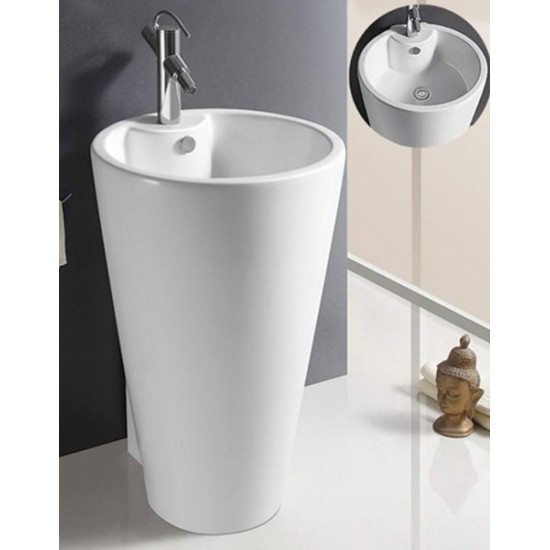 Умывальник напольный CeramaLux B134B 52x50 Умывальник напольный CeramaLux B134B 52x50