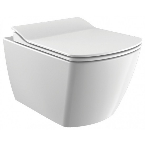 Унитаз подвесной Creavit Elegant 51x35,5 безободковый Унитаз подвесной Creavit Elegant 51x35,5 безободковый