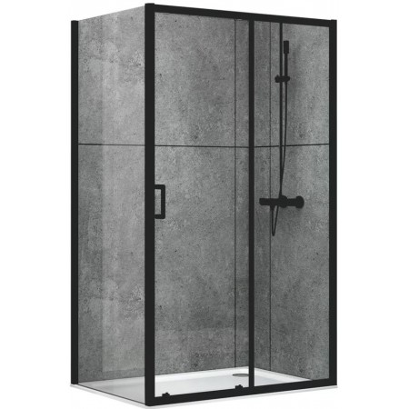 Душевой уголок ABBER Schwarzer Diamant AG30110B-S90B 110x90 прозрачное стекло / черный профиль