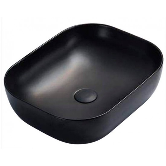 Умывальник CeramaLux N 78104-1MB 50,5x40,5 матовый черный