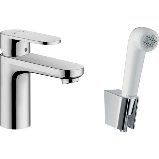 Смеситель для умывальника Hansgrohe Vernis Blend 71215000 с душевым гарнитуром хром