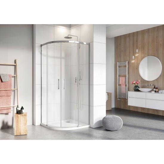 Душевой уголок Radaway Idea Black PDD 100x100 стекло прозрачное