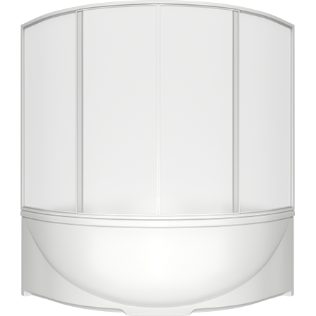 Шторка для ванны Bas Империал, Ирис 145x145 полистирол