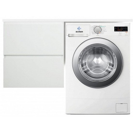 Тумба с раковиной Эстет Dallas Luxe 130,2x48,2 для установки со стиральной машиной (2 ящика) левая