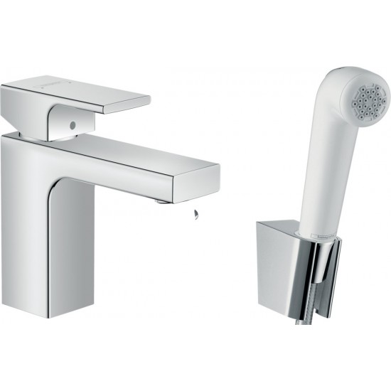 Смеситель для умывальника Hansgrohe Vernis Shape 71216000 с душевым гарнитуром хром
