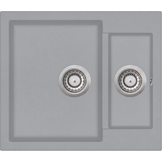 Кухонная мойка Aquasanita Tesa SQT 150 221 AW 58x50 Light Grey