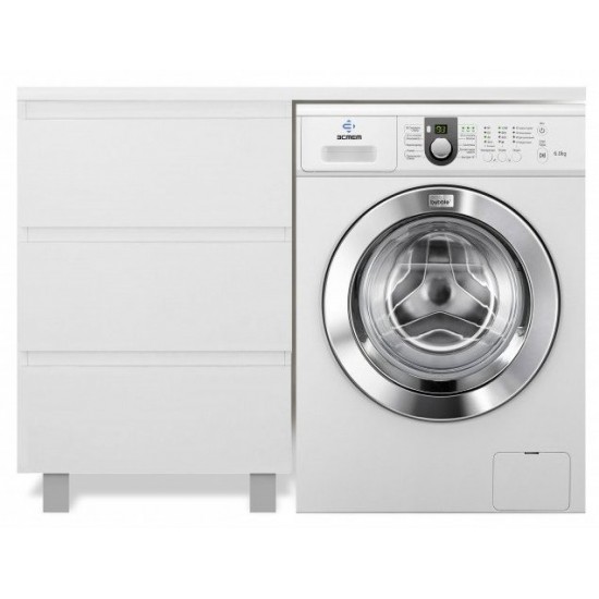 Тумба с раковиной Эстет Dallas Luxe 120,2x48,2 для установки со стиральной машиной (3 ящика) левая