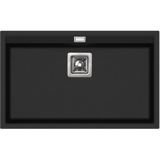 Кухонная мойка Aquasanita Delicia SQD 101 601 AW 74x45,5 Black Metallic