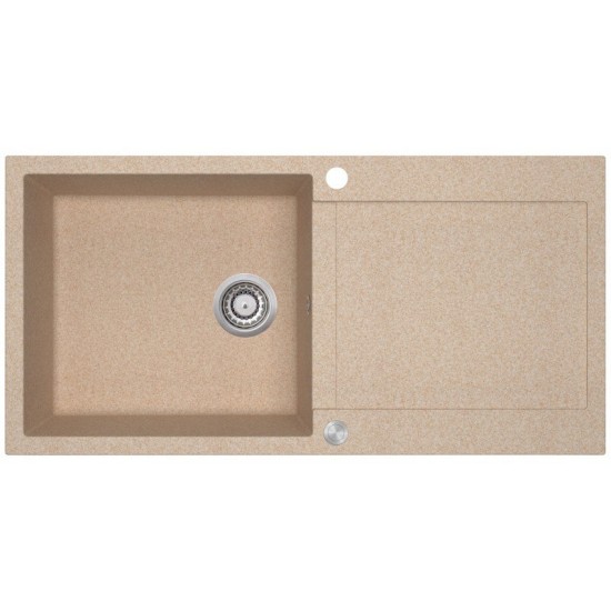 Кухонная мойка Aquasanita Tesa plus SQT 103 110 AW 100x50 beige