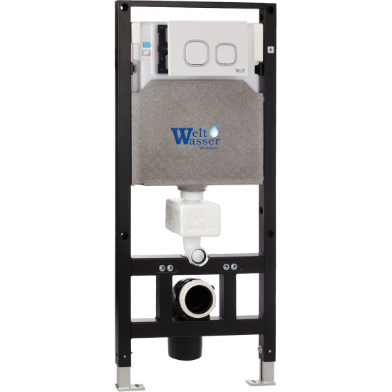 Инсталляция для унитаза Welt-Wasser AMBERG 506 с белой клавишей Инсталляция для унитаза Welt-Wasser AMBERG 506 с белой клавишей