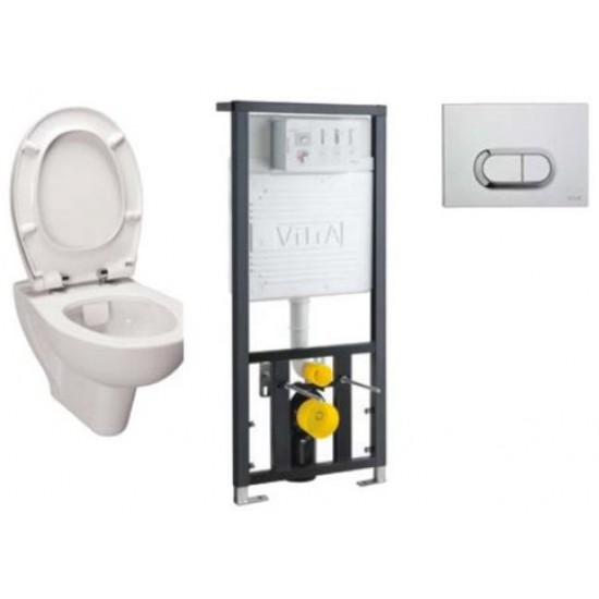 Унитаз подвесной VitrA S20 9004B003-7202 52x35.5 с инсталяцией