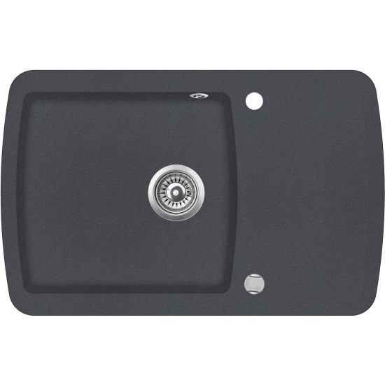 Кухонная мойка Aquasanita LIRA SQL 101 601 AW 78x50 Black Metallic