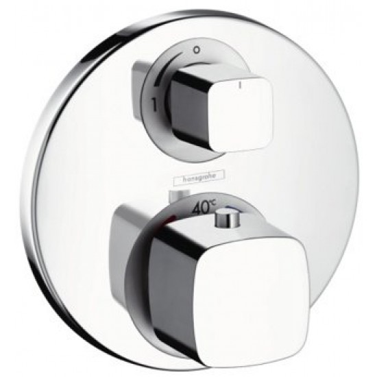 Термостат для душа с запорным вентилем Hansgrohe Metris 31572000