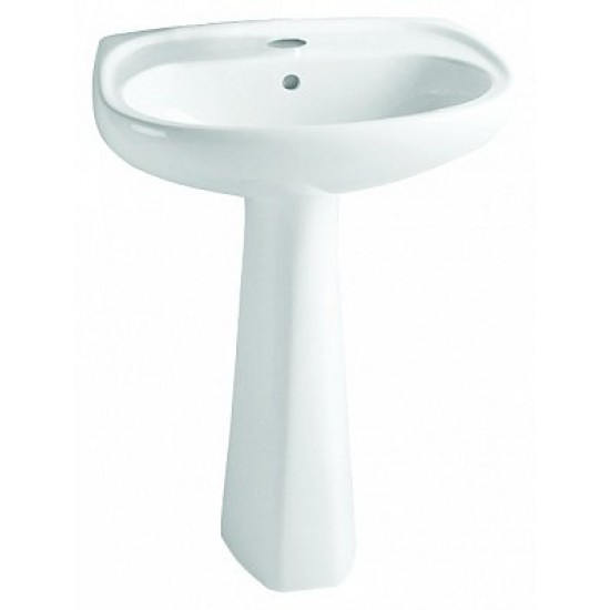 Умывальник с пьедесталом Vitra Normus 9600B003-7650 55x42 Умывальник с пьедесталом Vitra Normus 9600B003-7650 55x42
