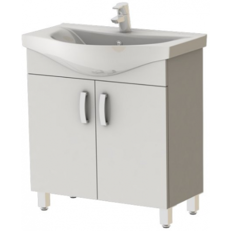 Тумба под умывальник Ювента Баттерфляй Бф1-75-п белая