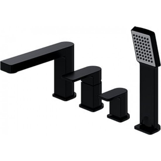 Смеситель для ванны на 4 отверстия Omnires Baretti BA7832BL