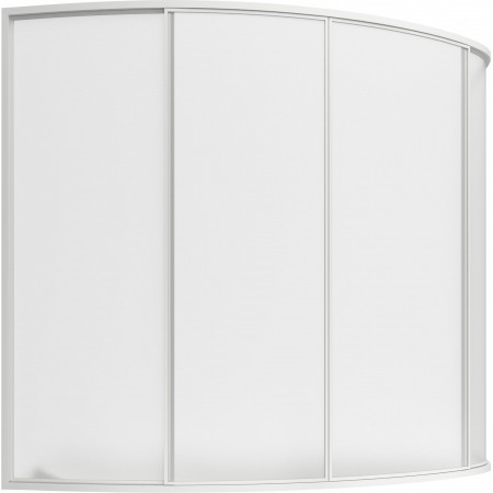 Шторка для ванны Bas Флорида 160x88x145 4 створки пластик