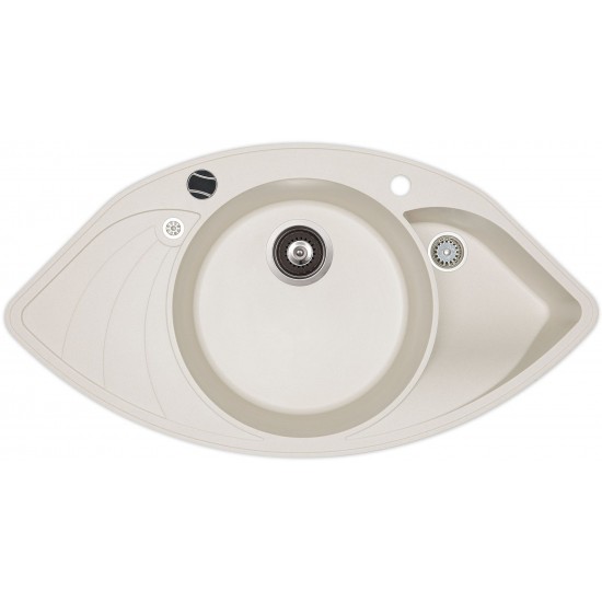 Кухонная мойка Aquasanita PAPILLON SCP 151 710 AW 94,5x50,5 Alba