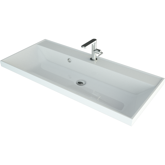 Умывальник Andrea Classic 1000 100,2x45 белый Умывальник Andrea Classic 1000 100,2x45 белый