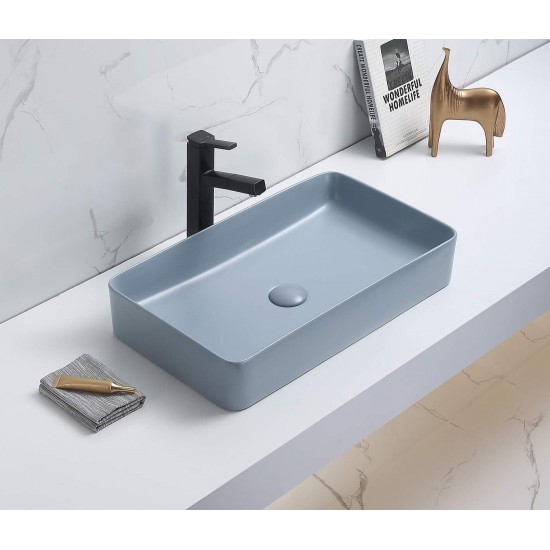 Умывальник Ceramalux 78189MHL-4 60,5x35,5 голубой
