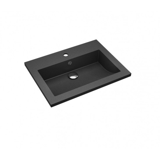 Умывальник Aquasanita BQA 60 Black Metallic 60x45