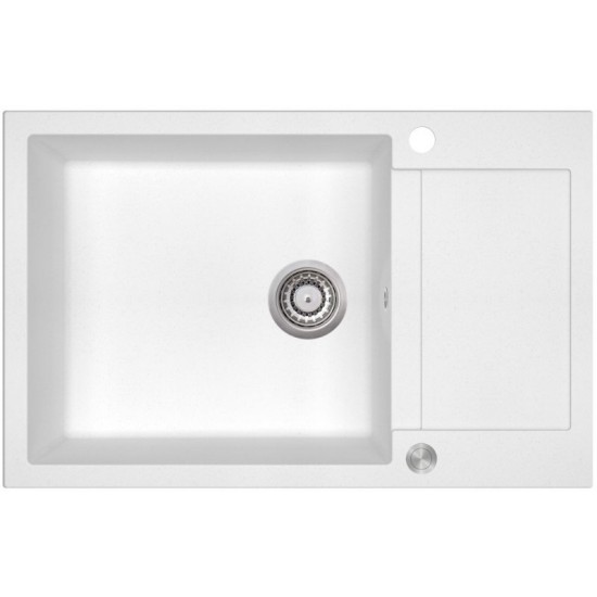 Кухонная мойка Aquasanita Tesa plus SQT 105 710 AW 78x50 alba