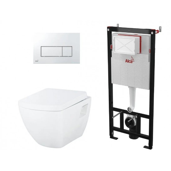 Комплект Creavit Alca инсталляции с унитазом и клавишей TP326-11CB00E-0000+KC2103.01.0000E+AM101/1120+M571 Комплект Creavit Alca инсталляции с унитазом и клавишей TP326-11CB00E-0000+KC2103.01.0000E+AM101/1120+M571