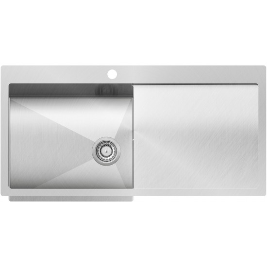 Кухонная мойка AquaSanita Steel LUNA 101 M-L 100x51