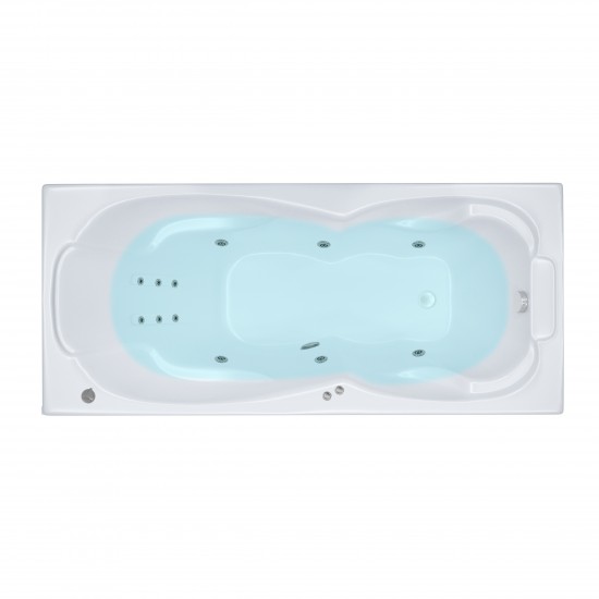 Ванна гидромассажная акриловая Triton Цезарь 180x80 Стандарт (+гидро+спина+кран переключатель)
