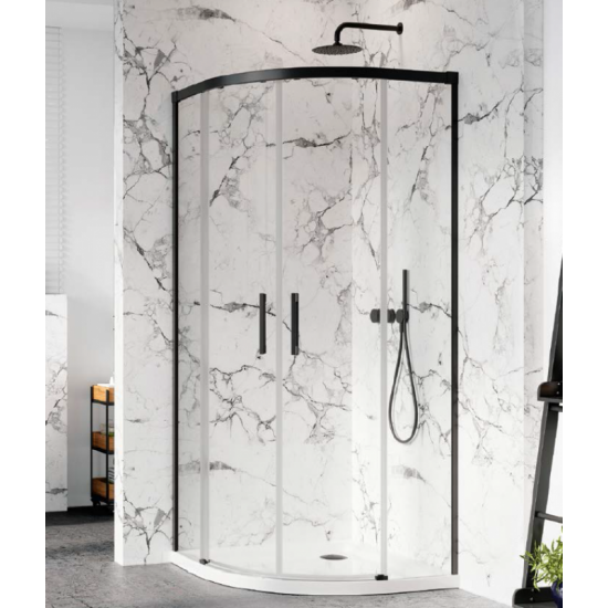 Душевой уголок Radaway Idea Black PDD 100 Lx80 R стекло прозрачное