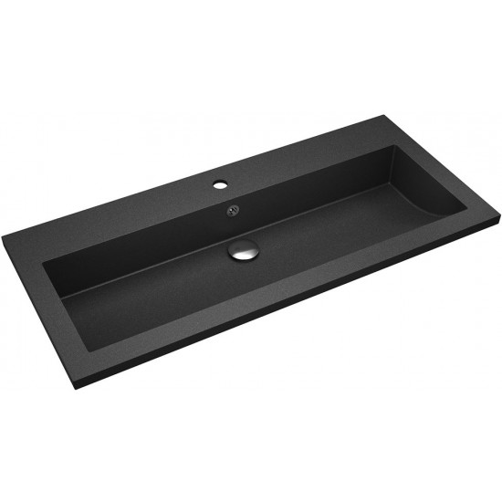 Умывальник Aquasanita BQA 100 Black Metallic 100x45