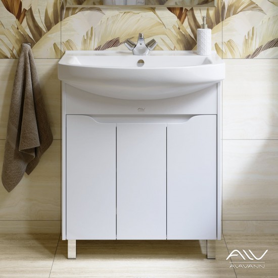 Тумба Alavann Crystal 75 с умывальником Best 75 Тумба Alavann Crystal 75 с умывальником Best 75