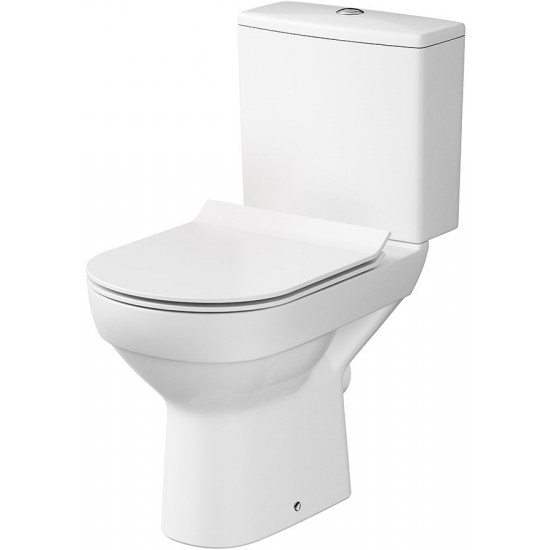 Унитаз-компакт Cersanit CITY NEW CLEAN ON 011 37,5x67 безободковый Slim SoftClose