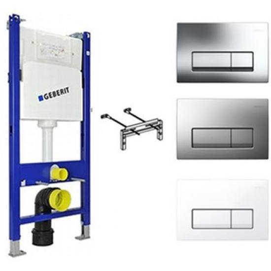 Инсталляция для унитаза Geberit Duofix Plattenbau с клавишей Delta 51 458.125.46.1