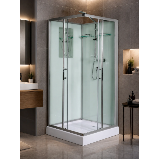 Душевая кабина Welt-Wasser Laine 801 80х80 см без крыши