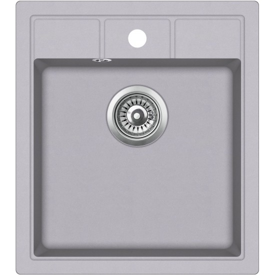 Кухонная мойка Aquasanita NOVA SQN 100 202 W 46x51,5 Alumetallic