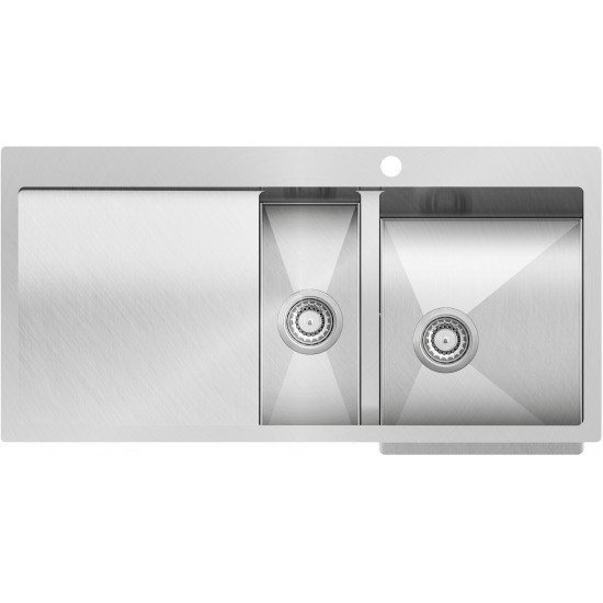 Кухонная мойка AquaSanita Steel LUNA 151 M-R 100x51