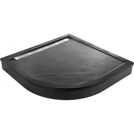 Душевой поддон Welt-Wasser WW TRR 90 STONE-BL 90x90x3 черный