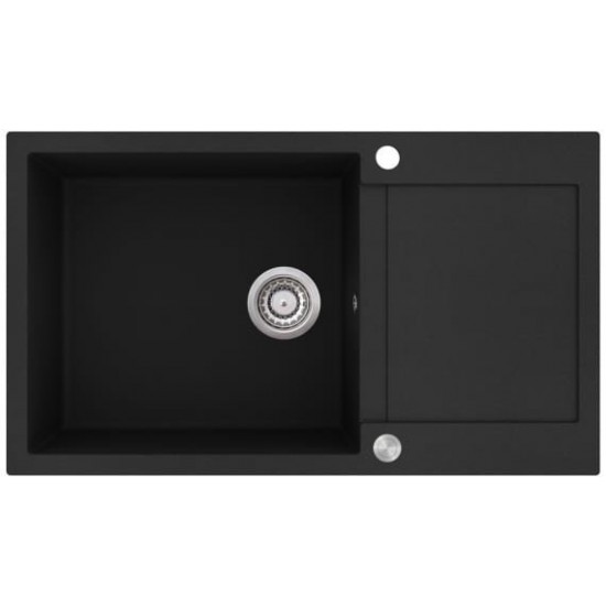 Кухонная мойка Aquasanita Tesa plus SQT 104 222 AW 86x50 graphite