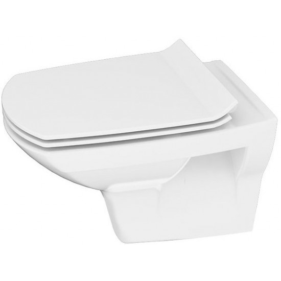 Унитаз подвесной Cersanit CARINA NEW CLEAN ON 35x52,5 быстросъемное сиденье Slim SoftClose