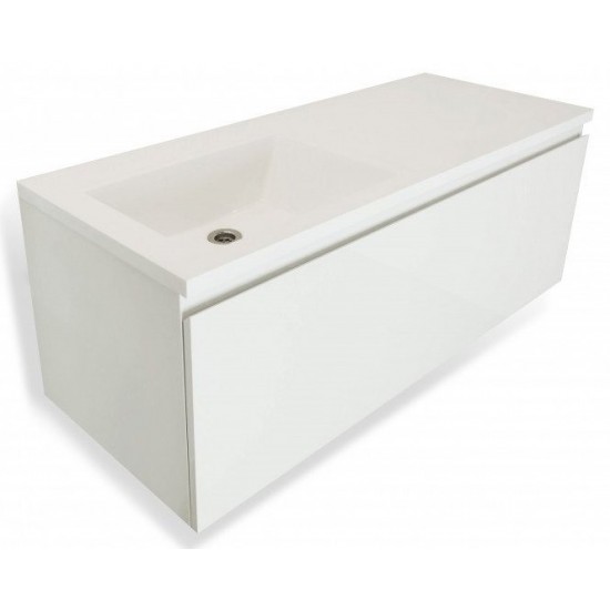 Тумба с раковиной Эстет Dallas Luxe 100,2x48,2 (1 ящик) левая