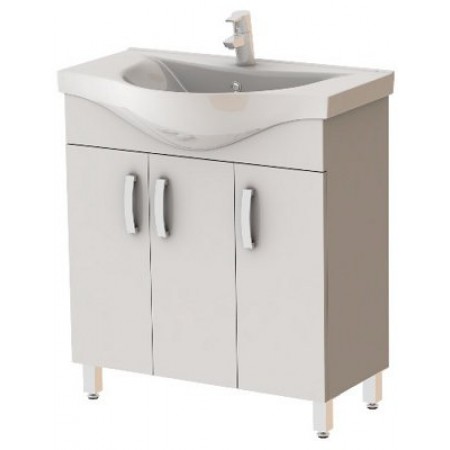 Тумба под умывальник Ювента Баттерфляй Бф1-87 белая