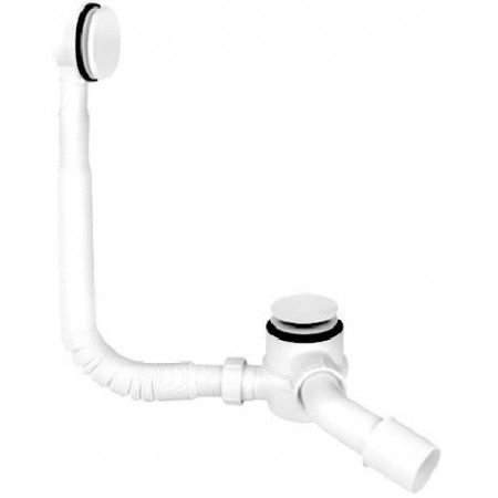 Сифон для ванны McAlpine HC2600CL-WH Click-clack, с прочисткой снаружи