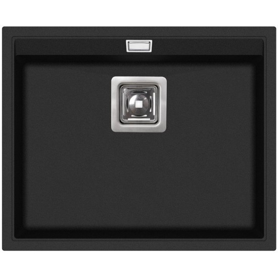 Кухонная мойка Aquasanita DELICIA SQD 100 601 AW 55,5x45,5 Black Metallic
