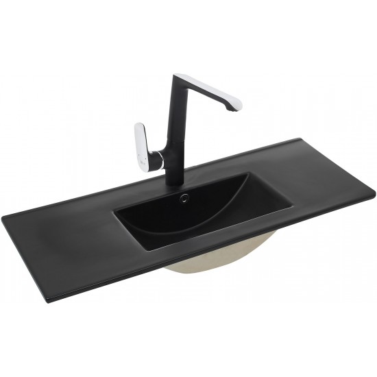 Умывальник встраиваемый Welt-Wasser DEILBACH 7517-90 MT-BL 91,5x39,5 черный матовый Умывальник встраиваемый Welt-Wasser DEILBACH 7517-90 MT-BL 91,5x39,5 черный матовый