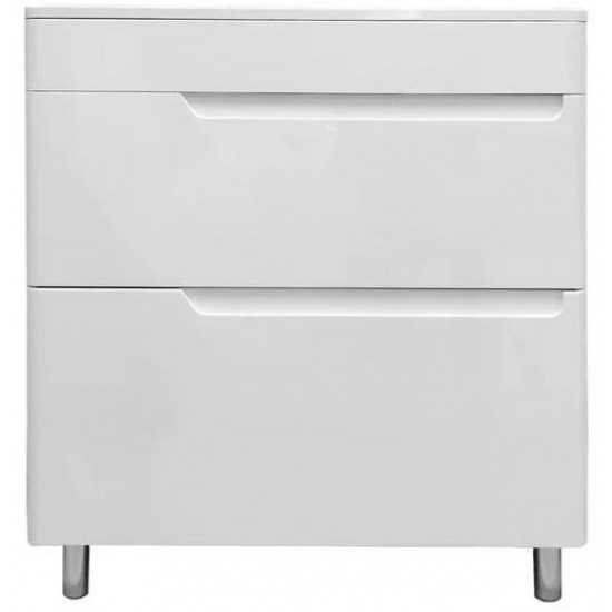 Тумба напольная Эстет Kare Luxe 80x45 для умывальника (2 ящика)