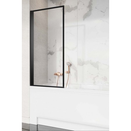 Шторка на ванну Radaway Nes Black PNJ I Frame 60L (60-61,5)x150 стекло прозрачное (Frame), профиль черный