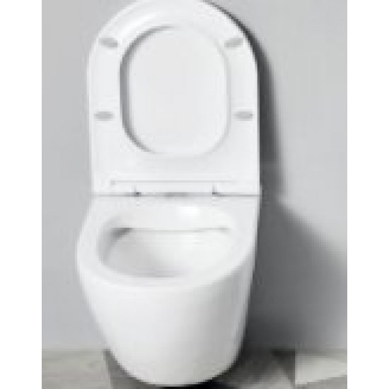 Унитаз подвесной Ceramalux 2197 безободковый SoftClose