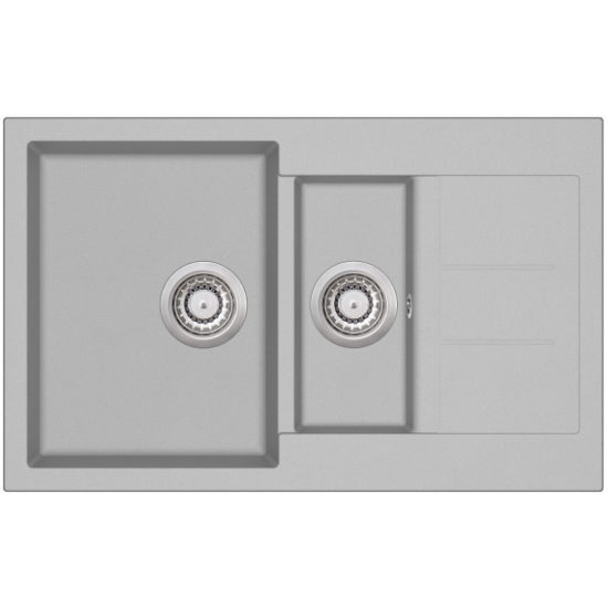 Кухонная мойка Aquasanita Tesa SQT 151 220 AW 80x50 Argent